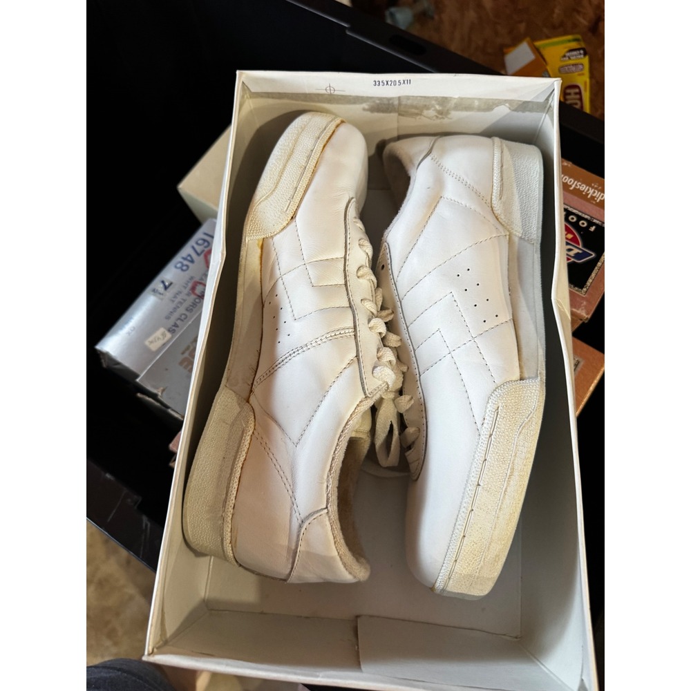 Nurse Mates Vision Mens White Leather Walking Shoes Sneakers 290514 Size 10.5 M
